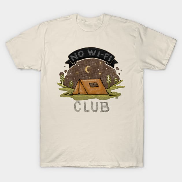 NO WI-FI CLUB T-Shirt by Tania Tania